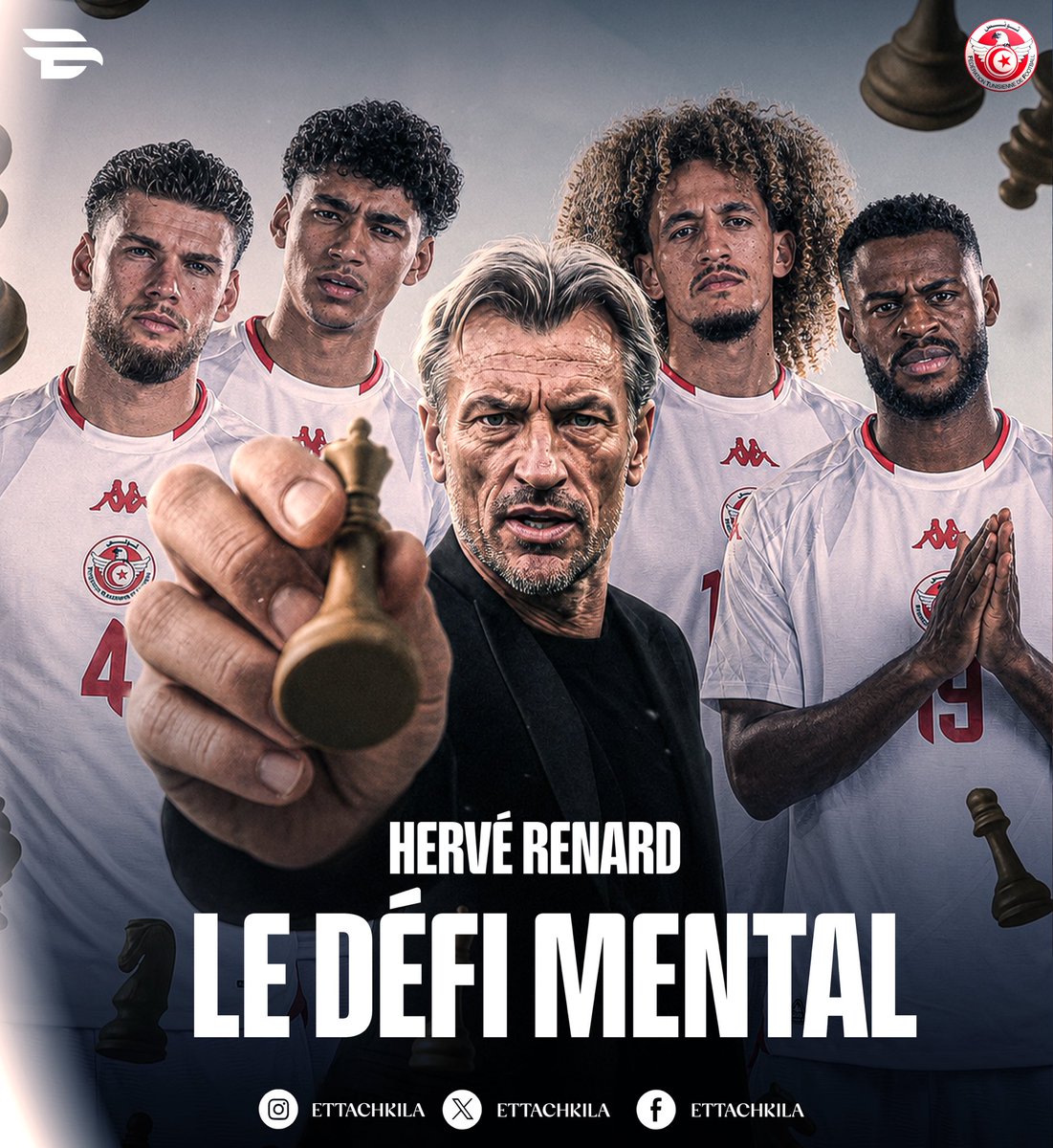 EttachkilaTN's tweet photo. 📝 La Tunisie peut-elle passer du « rien au tout » avec Renard ?

Au cœur d’un désastre rarement vu à ce niveau, les Aigles de Carthage se retrouvent avec un nouveau sélectionneur.  Une question demeure : comment ce brutal passage de l'incertitude à l'urgence absolue se gère-t-il dans la tête des joueurs ?

Article de @walidhelali 

👉 https://t.co/zvMzEjh5Cq