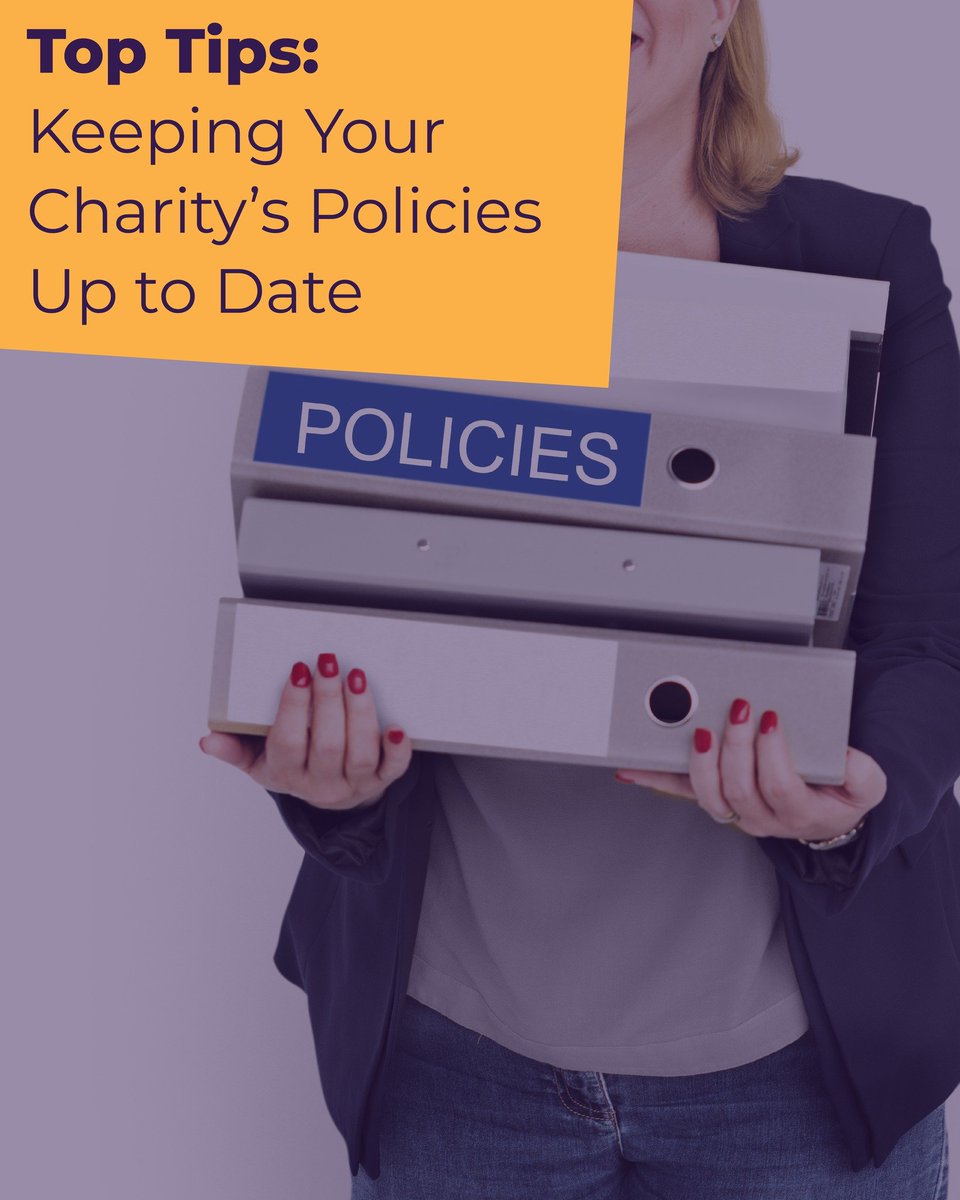 WiganBCF's tweet photo. Keeping your policies up to date is vital for protecting your team and showing good governance to funders. Key areas:

✅ Safeguarding 
✅ Health &amp; Safety 
✅ Equality &amp; Diversity 
✅ GDPR 
✅ Volunteer Management 

👉 https://t.co/NxjBRpNTML #Nonprofit #Governance #Compliance https://t.co/J7UVTe6CkO
