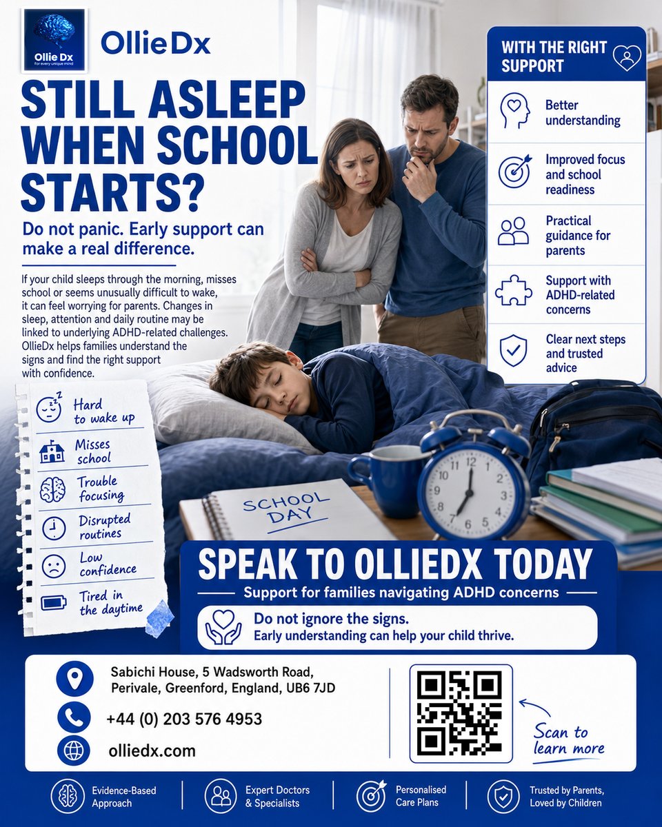 Ollie_DX's tweet photo. Don't ignore the signs. Early support can help your child thrive.

📍 Sabichi House, 5 Wadsworth Road, Perivale, Greenford, England, UB6 7JD

📞 +44 (0) 203 576 4953

🌐 https://t.co/2aOw3RtVvY

#ADHDDiagnosis #ChildADHD #ParentingTips https://t.co/YkWii1OpLq