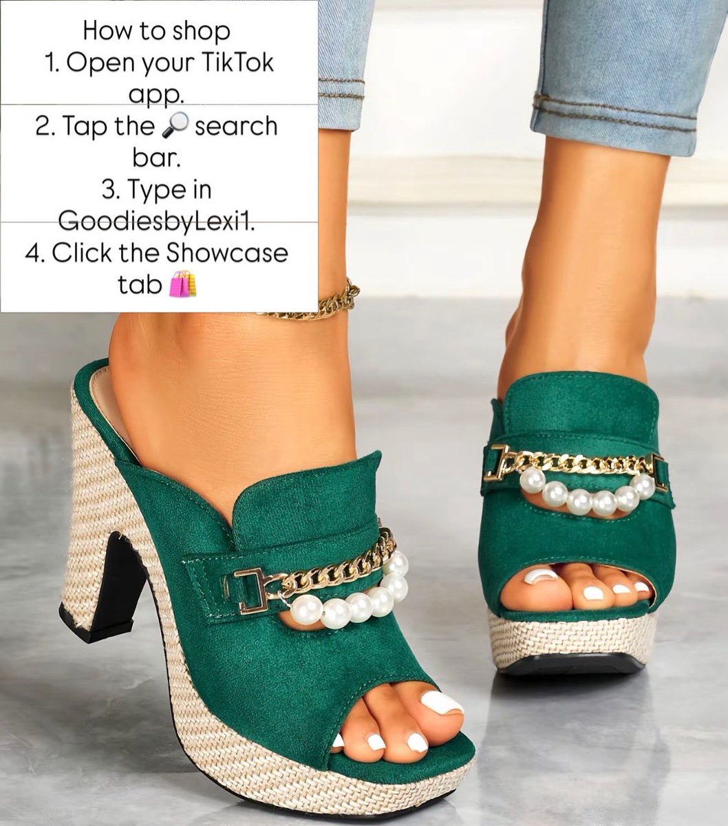 GoodiesbyLexi's tweet photo. It’s Shoe Week Sis

How to shop
 1. Open your TikTok app.
2. Tap the 🔎 search bar.
3. Type in GoodiesbyLexi1.
4. Click the Showcase tab 🛍️ (shopping bag icon)

Check out GoodiesbyLexi1’s showcase on TikTok! https://t.co/iqNYw5XxTC https://t.co/y02czInnpV