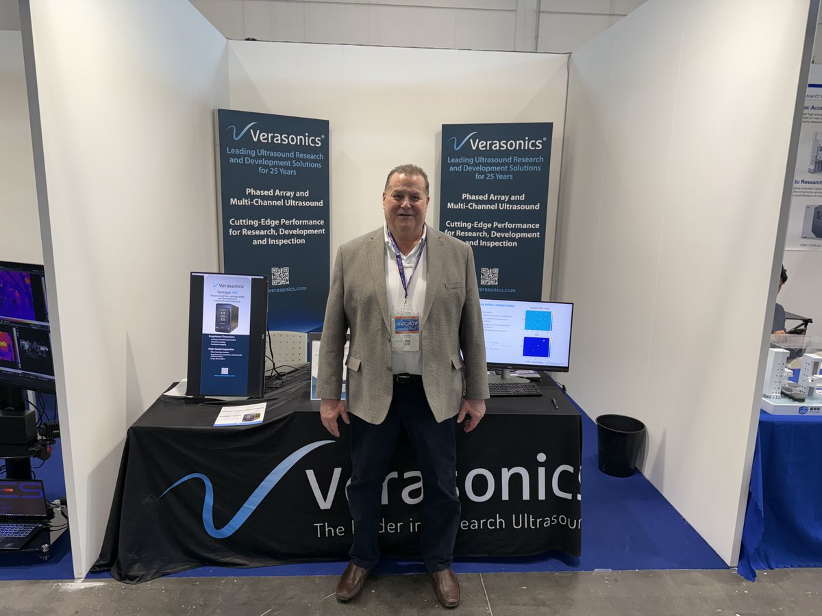 Verasonics's tweet photo. It's a busy week for the Verasonics team! We're attending @ISTUorg 2026 in Trondheim and ECNDT 2026 in Verona, connecting with researchers, engineers, clinicians, and industry professionals across the ultrasound community.

#ResearchUltrasound #ECNDT2026 https://t.co/x1iC9qH9vQ