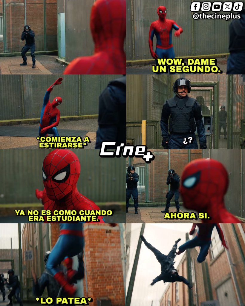 TheCinePlus's tweet photo. Spidey haciendo chistes, ganamos.

#SpidermanBrandNewDay https://t.co/ULQVS1DjA5