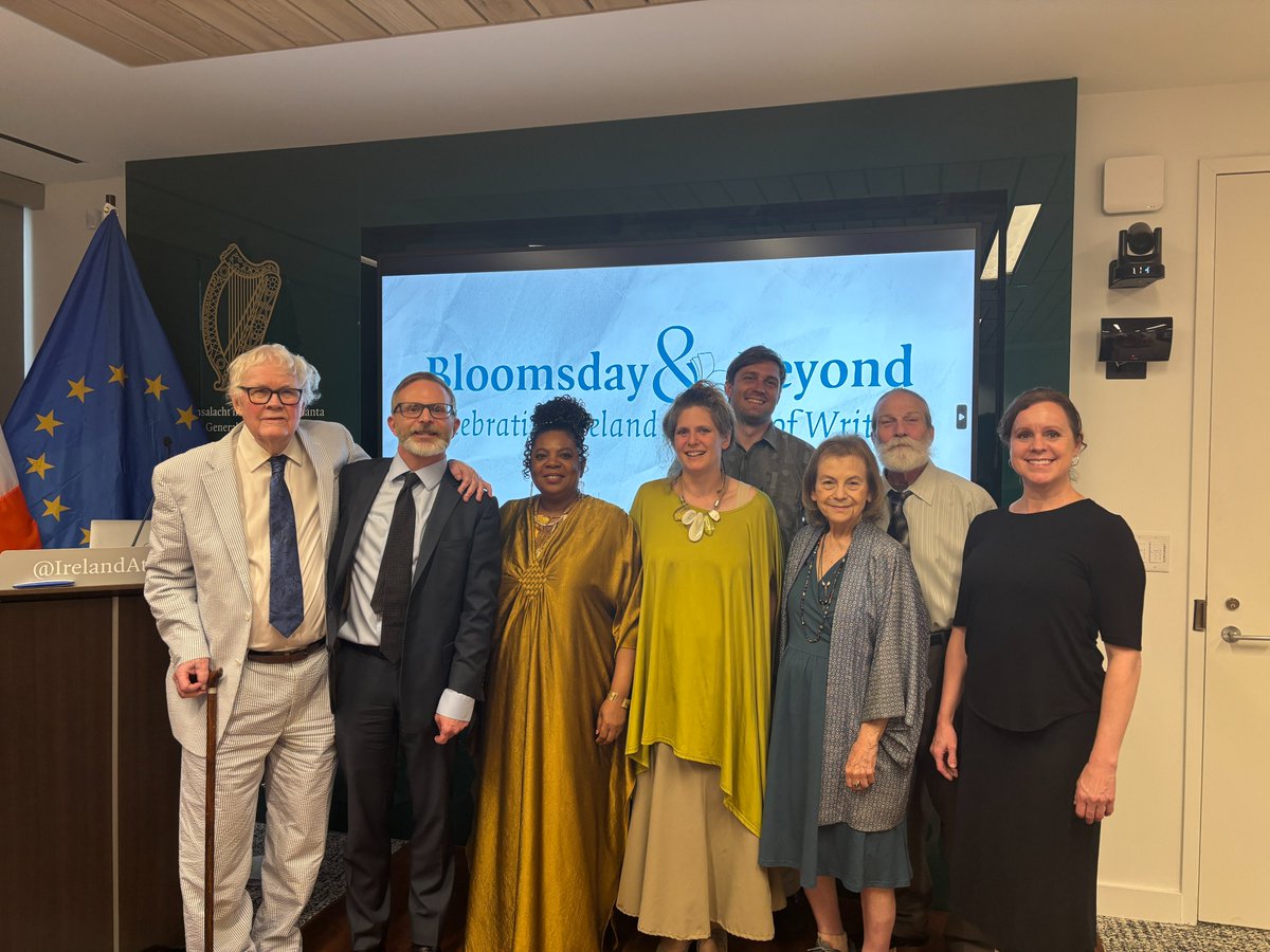 IrelandAtlanta's tweet photo. Wonderful evening yesterday celebrating Bloomsday.
Guests enjoyed a screening of 100 Years of Ulysses, a performance from Gateway Performances, and remarks from Prof. Jim Flannery. Thank you to everyone who joined us and made it such a special evening. https://t.co/xJ88OdU8Ph
