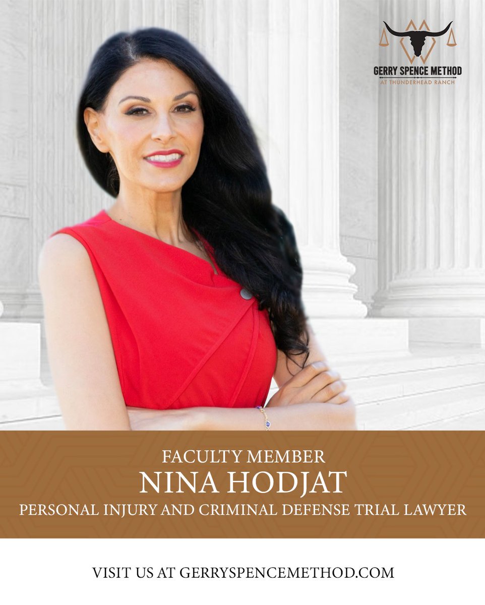 ThunderheadRnch's tweet photo. Faculty Spotlight: Nafise "Nina" Hodjat

For Nina, advocacy begins with a simple belief: every person deserves to be seen, heard, and represented with dignity.

We're proud to welcome Nina back to Thunderhead Ranch this Summer.

#GerrySpenceMethod https://t.co/f7kipBrIWA
