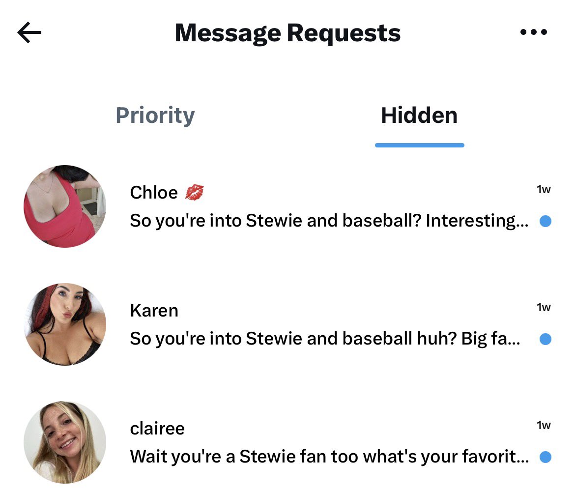 famiIyguyfan's tweet photo. the porn bots want to talk about stewie and baseball https://t.co/P1TFcQiafx