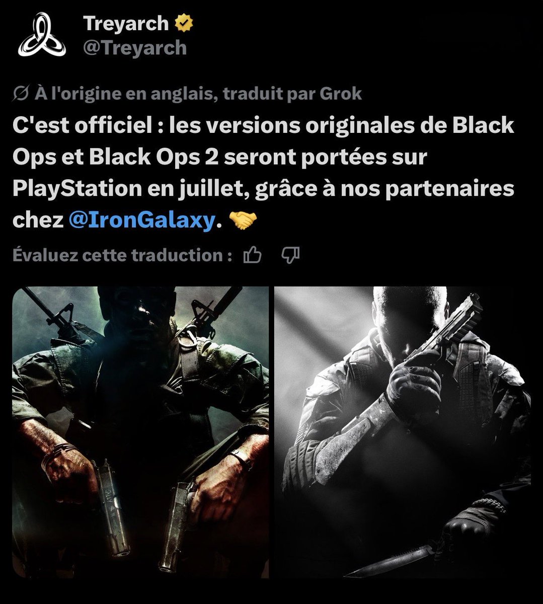 DarkGhostTF's tweet photo. @Batman_GothamDC @Activision @Treyarch La voilà la source les gars encore un rigolo en moins 😊👍 https://t.co/eAUa55pGBw