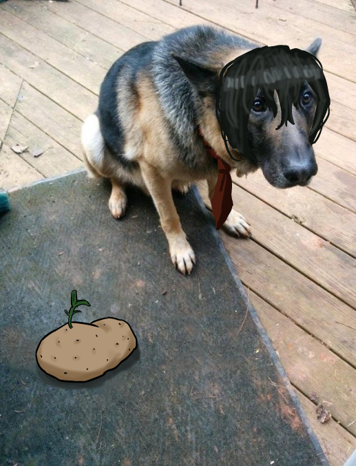 TresFixer196's tweet photo. Grown ass sinner getting attached to a potato He says its for his ideal self😭 https://t.co/qrW2Dfo8oD