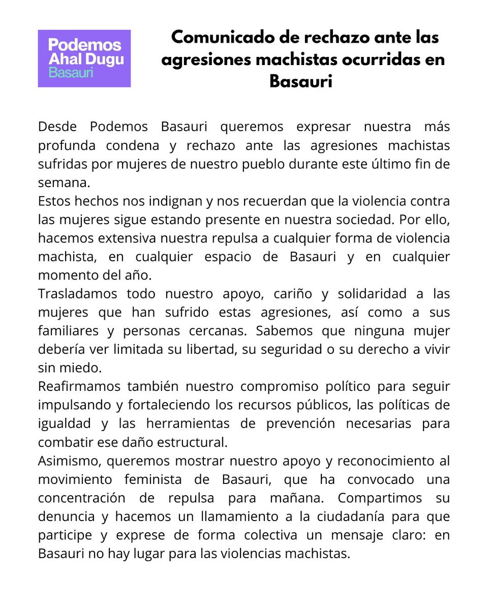 PodemosBasauri's tweet photo. https://t.co/CJ88F6IWub