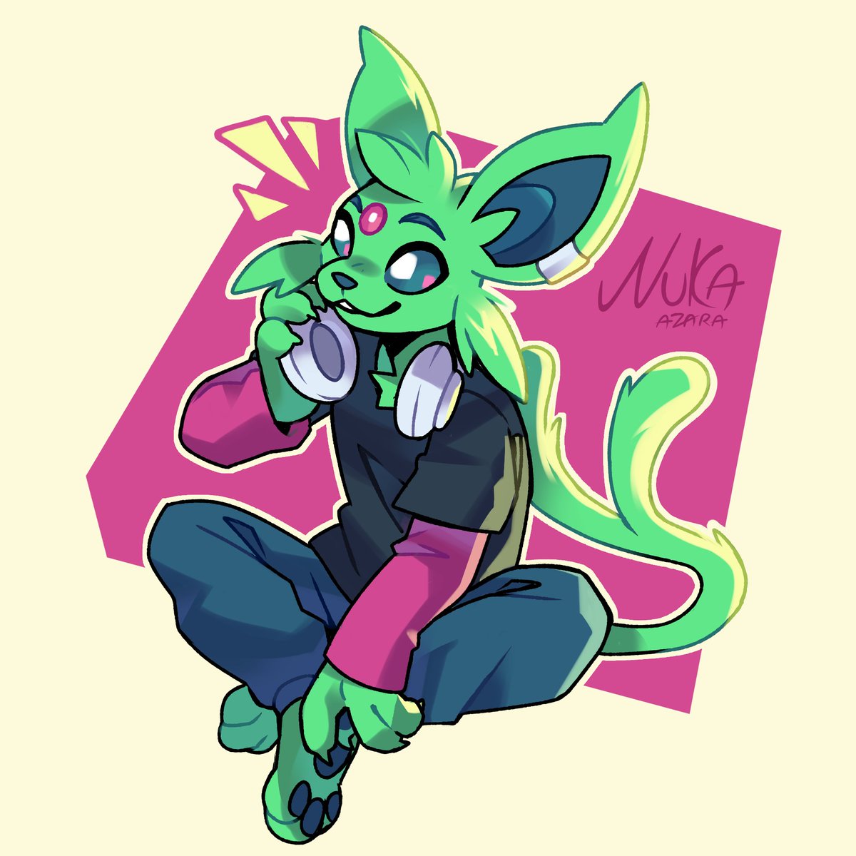 Nukaazara's tweet photo. Espeon a shiny boy 🌟 https://t.co/2aQriozjk2