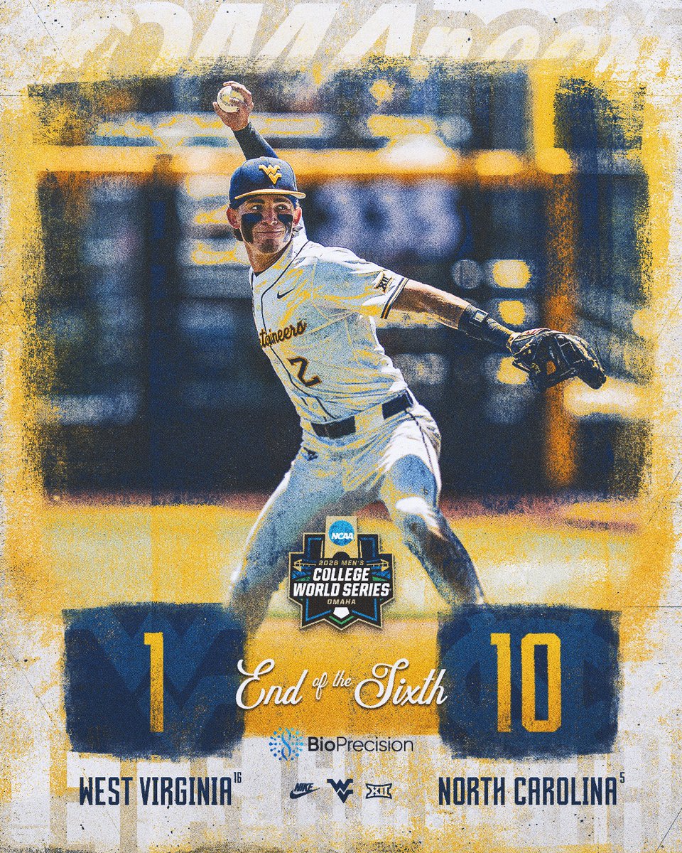 WVUBaseball's tweet photo. After 6️⃣

#HailWV https://t.co/rTaWuIEiCr