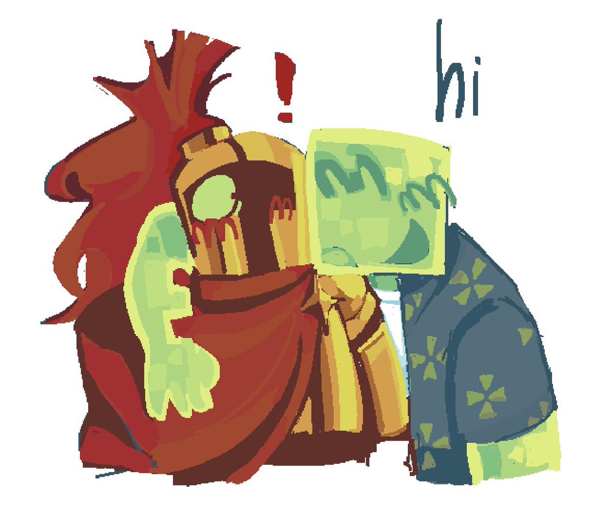 yaoijesus666's tweet photo. slimeknight and the slime #sfawtde https://t.co/38IKCrI0W8