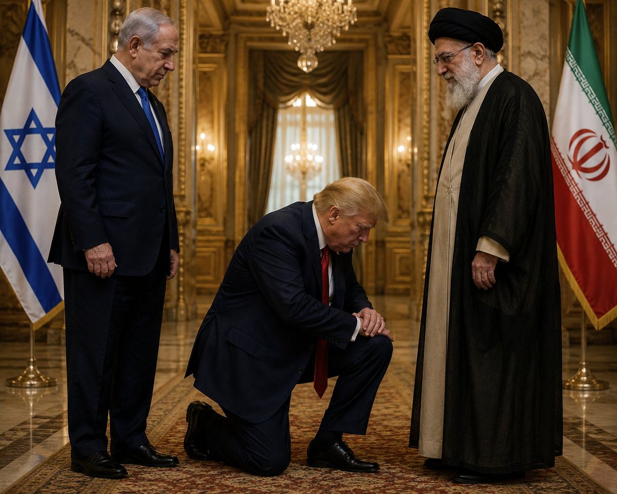 ImBreckWorsham's tweet photo. 2016: "Art of the Deal."

2026: "Art of the Kneel." https://t.co/EUyGhScweL