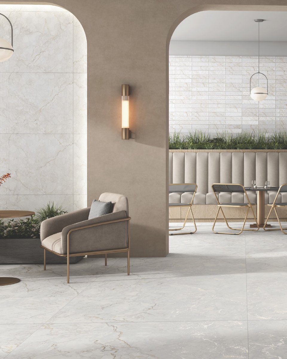 SomanyCeramic's tweet photo. Soft marble-inspired surfaces layered with geometric accents and tactile textures, crafted to create depth with sophistication.
#Somany #RomanoPearl #TileInspiration #InteriorDesignIndia #DesignInspiration #ModernLiving #DecorInspo #NeutralAesthetic https://t.co/J40pDpq3lP