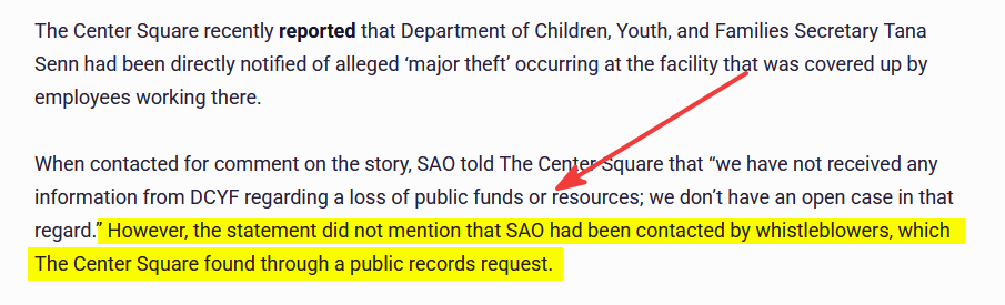 WatchDogWa's tweet photo. #breaking

https://t.co/PfNVSOfi9j

DCYF Secretary Tana Senn was personally warned of "major theft" at Echo Glen juvenile facility AND that staff were actively covering it up. SOA says DCYF never reported it. Corruption is rampant

Major scoop by @TJMartinell1 https://t.co/tbIlp5UBVR