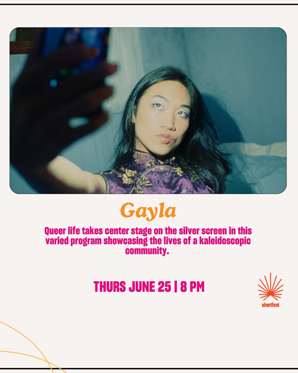 PSFilmFest's tweet photo. 🌈🎬 Experience bold, inspiring, and unforgettable LGBTQ+ storytelling at Gayla during #ShortFest!

From heartfelt dramas to joyful comedies, this celebrated program showcases diverse voices and powerful stories from around the world. https://t.co/5zjKHZeyhO