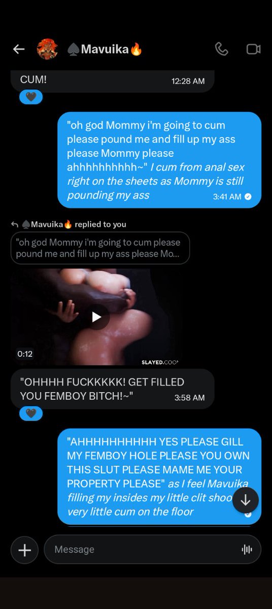 Sissy4Furina's tweet photo. Well is official I am @THUGARCHON femboy slut went from talking shit to her to her teaching me manners is not so bad being #PYROED actually~ https://t.co/erC3r6sXiE