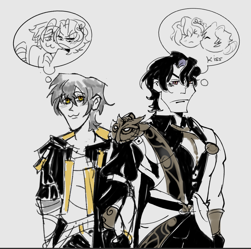 bmkad07's tweet photo. I have a lot of wip but my heart said no.

#tiocae #レイ穹 https://t.co/cHerdB9lJJ
