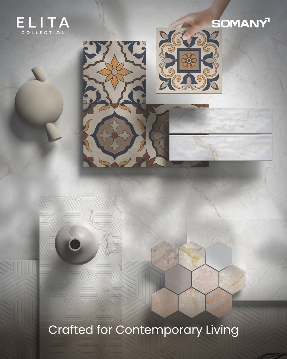 SomanyCeramic's tweet photo. Soft marble-inspired surfaces layered with geometric accents and tactile textures, crafted to create depth with sophistication.
#Somany #RomanoPearl #TileInspiration #InteriorDesignIndia #DesignInspiration #ModernLiving #DecorInspo #NeutralAesthetic https://t.co/J40pDpq3lP