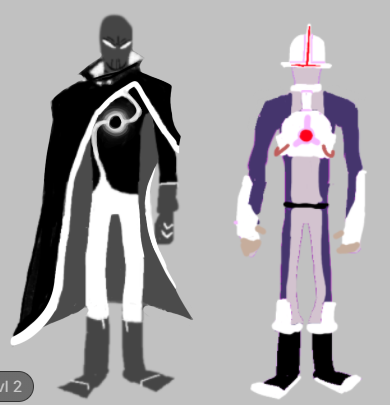 Toaster35751917's tweet photo. was gonna draw this weird guy i made in Lego dc supervillains bit it evolved into two diff guys https://t.co/yRVdiXuMOn
