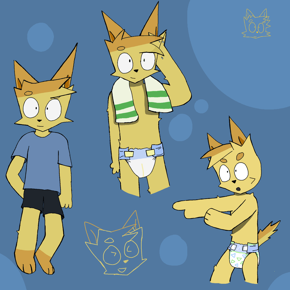 PaddedScouty's tweet photo. Tony Drawings 
#diaperfur #furryartists https://t.co/jl25CYJXhN