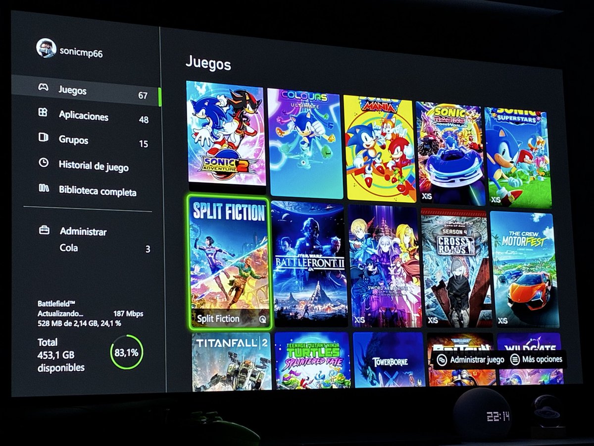 Alejandromp66's tweet photo. La opción de poner los iconos de los juegos como póster es todo un acierto. La biblioteca de mi XBOX está más bonita que nunca 🙌 https://t.co/9YnndHn4V5