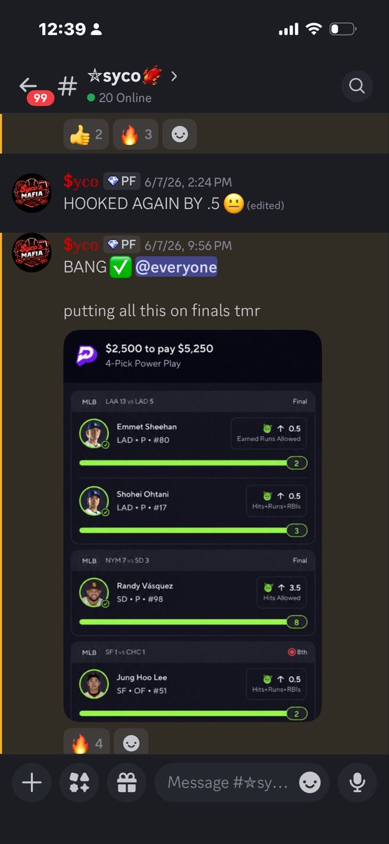 sycopix's tweet photo. been inactive on here but i made a new discord! no cost and free 
#prizepicks #nba #mlb #sportsbetting 
https://t.co/AnftCl5Gj9 https://t.co/w9vxWX6JJ1