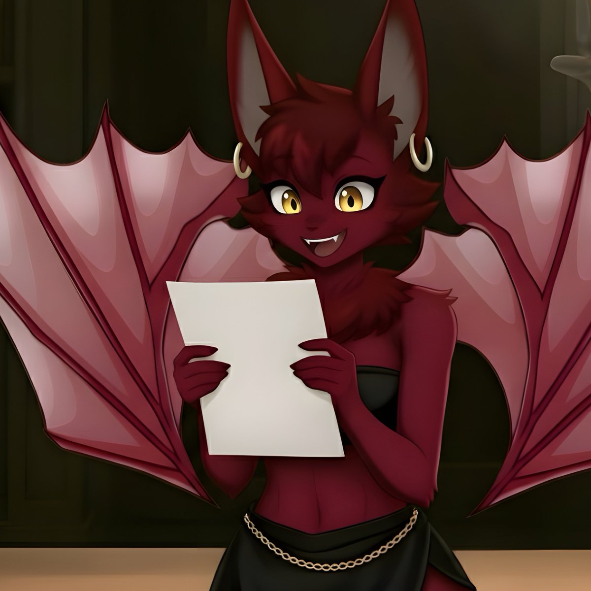 AlluPatronia's tweet photo. "Ahh, yes!  Praise be to me!  All should—"

"...Wait, wait, wait, back up.  That wasn't my point.  My point was, if your friends are contractual, then you don't have friends.  You have clients.  It's not a want, it's a requirement.  It..."

"You know what?  Whatever.  I'm done lecturing.  Between that stupid book that just came out with me in it and my normal duties, I don't have time to retread this stuff.  There's a reason I can count my friends on the fingers of less than one hand.  You wanna know who your friends are?  Who they REALLY are?  Look at the people you're allowed to make fun of.  Who take it in stride.  If they let ya clown on 'em a little without getting their nuts in a rut, that's who'll stick by you."

"So anyway, back to this 'praise' stuff.  Feel free to send in any missives highlighting my glory.  If ya know what's good for yourselves, you'll start signing 'em.  I still don't know why most of you don't do that.  It's not like it costs extra postage or anything."