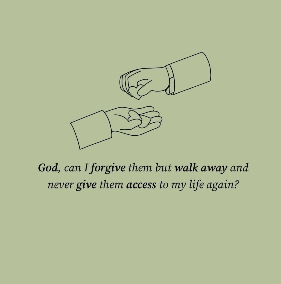 HeatherJ2652's tweet photo. ‘You can pray for someone and still set boundaries.
You can forgive what they did without giving them another opportunity to do it again
Not everyone who is forgiven is meant to be given access again.
Sometimes God heals a relationship.
Sometimes He heals you and leads you away’ https://t.co/ZTXIwjjVlx