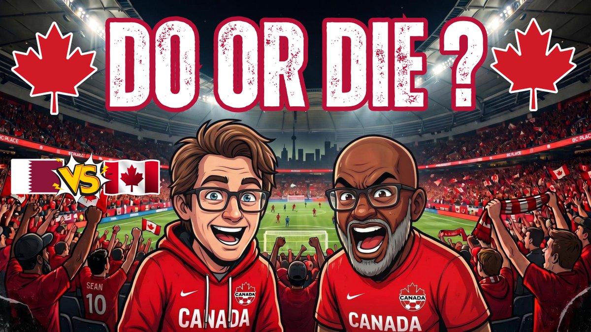 TfcUnplugged's tweet photo. 24 hours out. The Time is Now 
#CANMNT vs Qatar. BC Place. Matchday 2.
We've NEVER won a World Cup match. 
That has to change Thursday — or this thing goes sideways.
Five questions that are keeping us up . Full preview ↓
📺https://t.co/S2P5Tu8cMj
#CanadaSoccer #CanMNT #FIFAWorldCup #CanadaVsQatar #WorldCup2026 #BCPlace