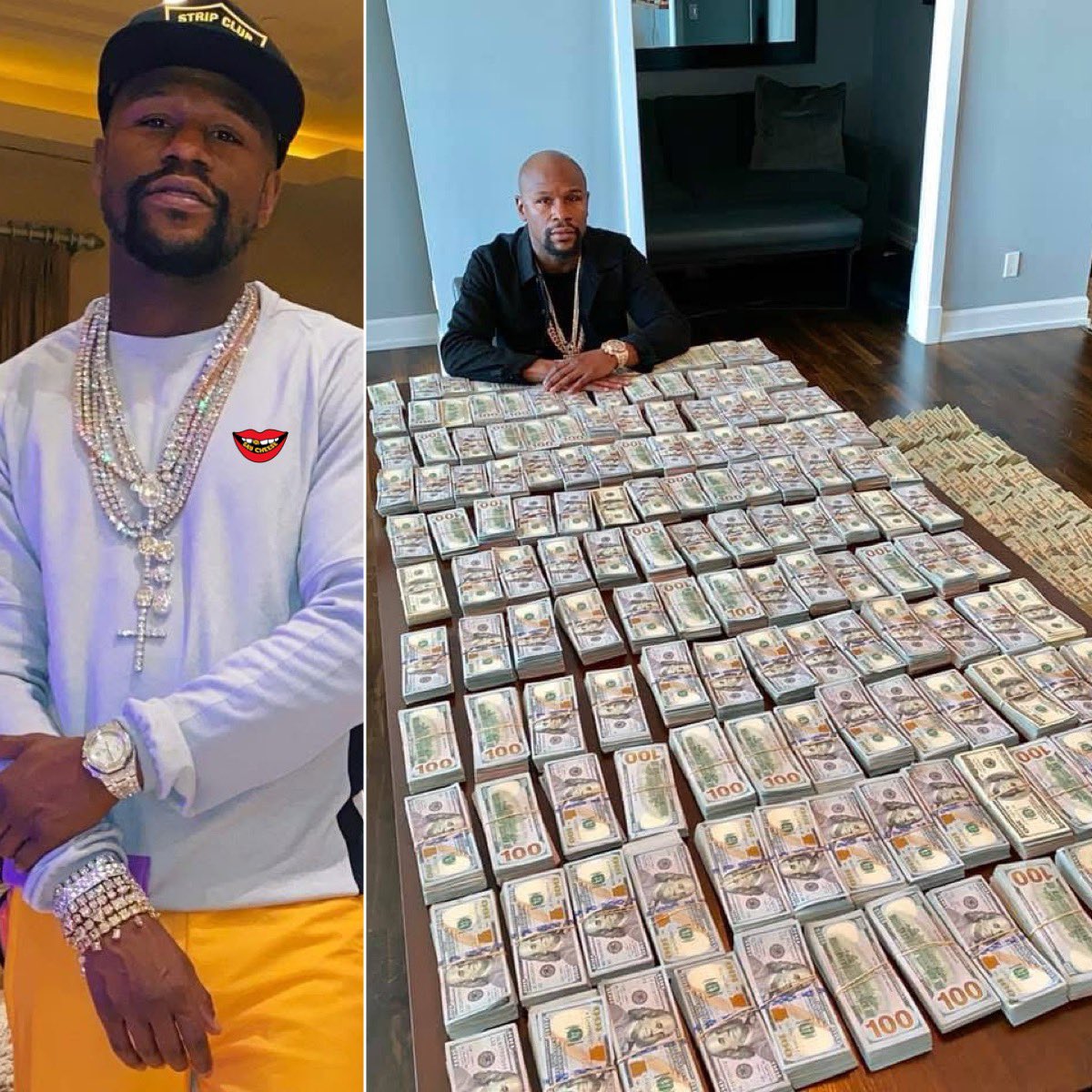 SaycheeseDGTL's tweet photo. Floyd Mayweather facing two felony charges over alleged $200,000 bad check for luxury watch ⌚️ https://t.co/jKJAY7uiev