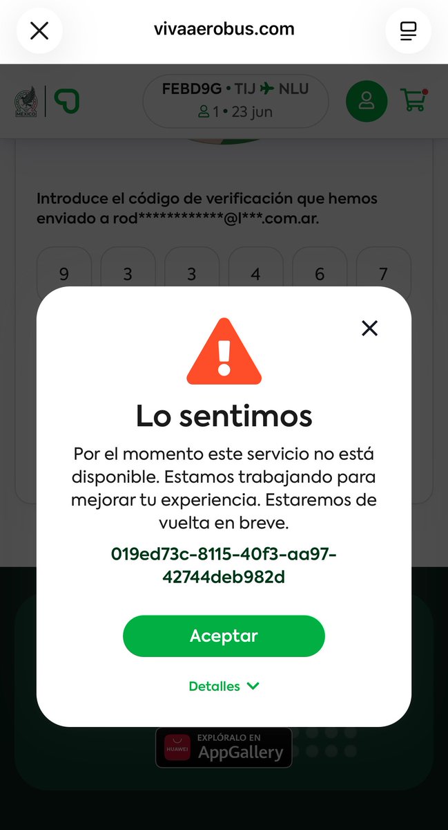 roalvarezflores's tweet photo. @VivaAerobus @Profeco 

Necesito cancelar mi vuelo por equivocación y estoy dentro de las 24hrs de la compra y para variar el sistema de Viva… no funciona. 

:( https://t.co/gmDUnpeWgX