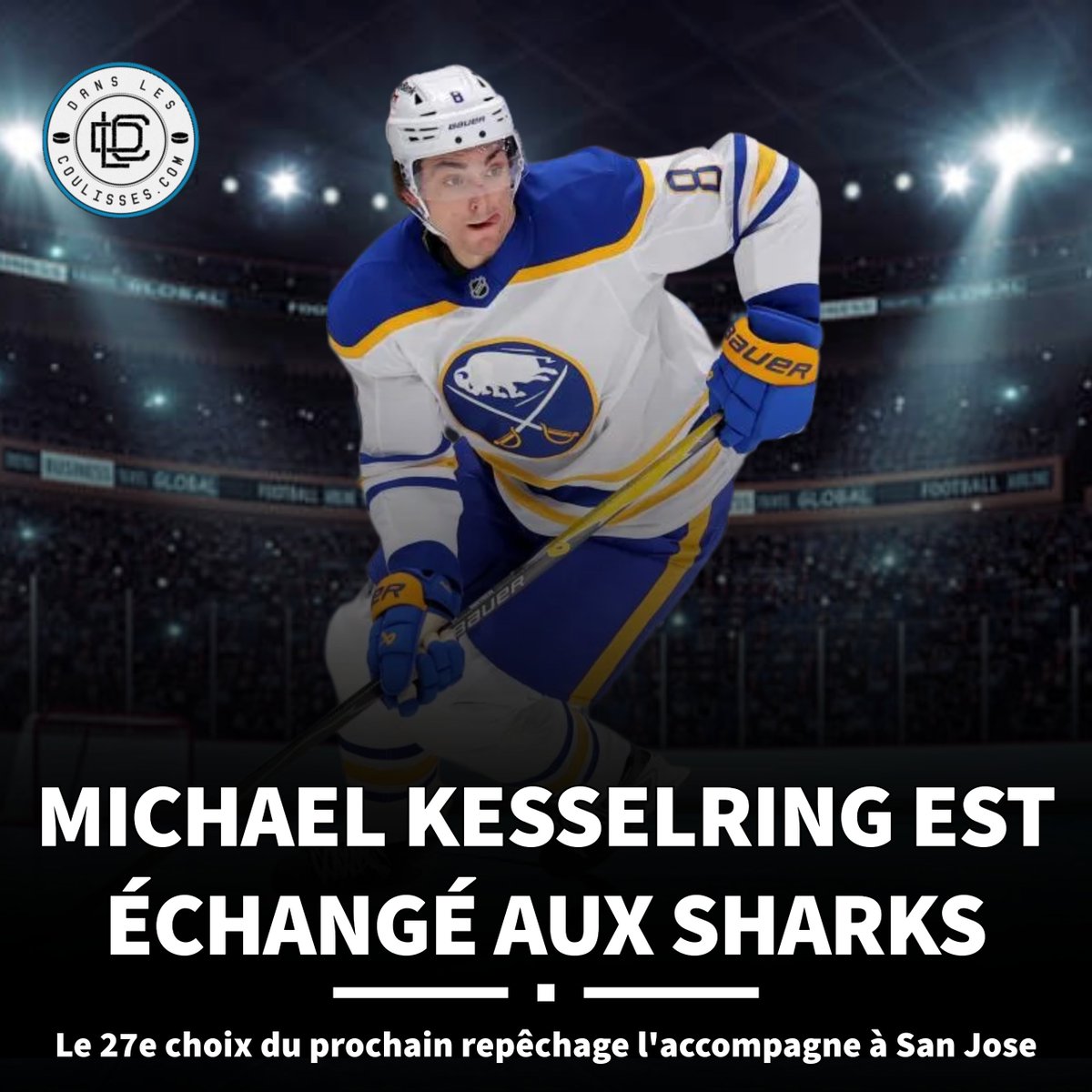 DLCoulisses's tweet photo. En retour, les Sabres font l'acquisition du choix #20 au prochain repêchage 👀 https://t.co/7aVRPej9EG