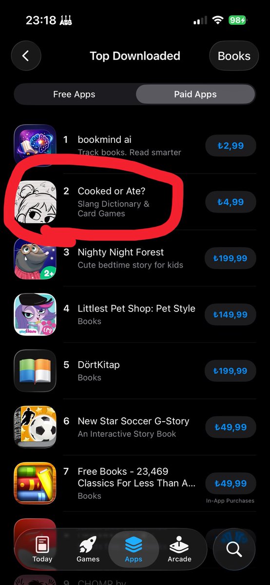 eren_creating's tweet photo. BROOOOO
MY APP COOKED OR ATE 
#2 ON TOP DOWNLOADED PAID APPSS
HERE WE GOOOOOOOOOOO
0 MARKETINGGGGG SCREAMING https://t.co/69OcTOufkH