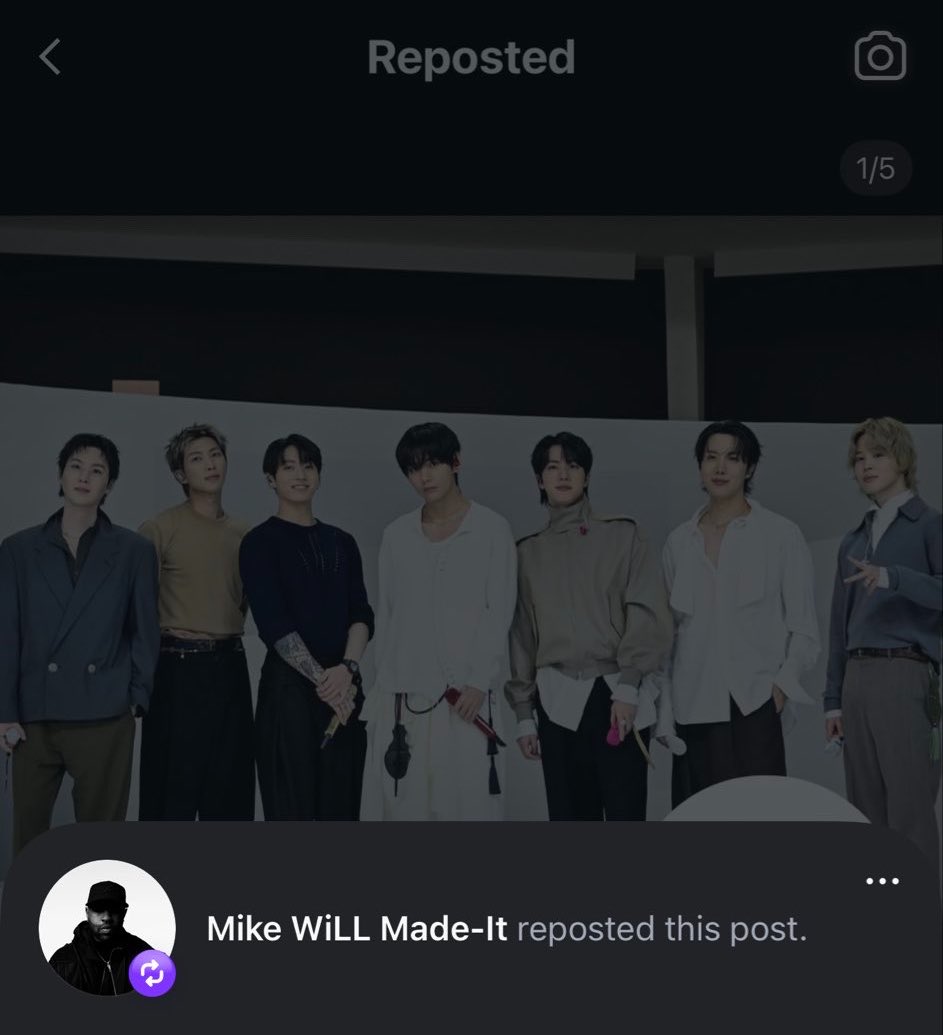 Bangtan_Caramel's tweet photo. Aliens and 2.0 producer Mike Will Made-it reposted this ComplexMusic post on Instagram where ARIRANG is ranked as #1 album of 2026 far, we voted on this poll 3 days ago, guys go and hype the post and leave a meaningful comment about ARIRANG !

Link- https://t.co/kGHHDolFNI https://t.co/FXfZLixsOQ