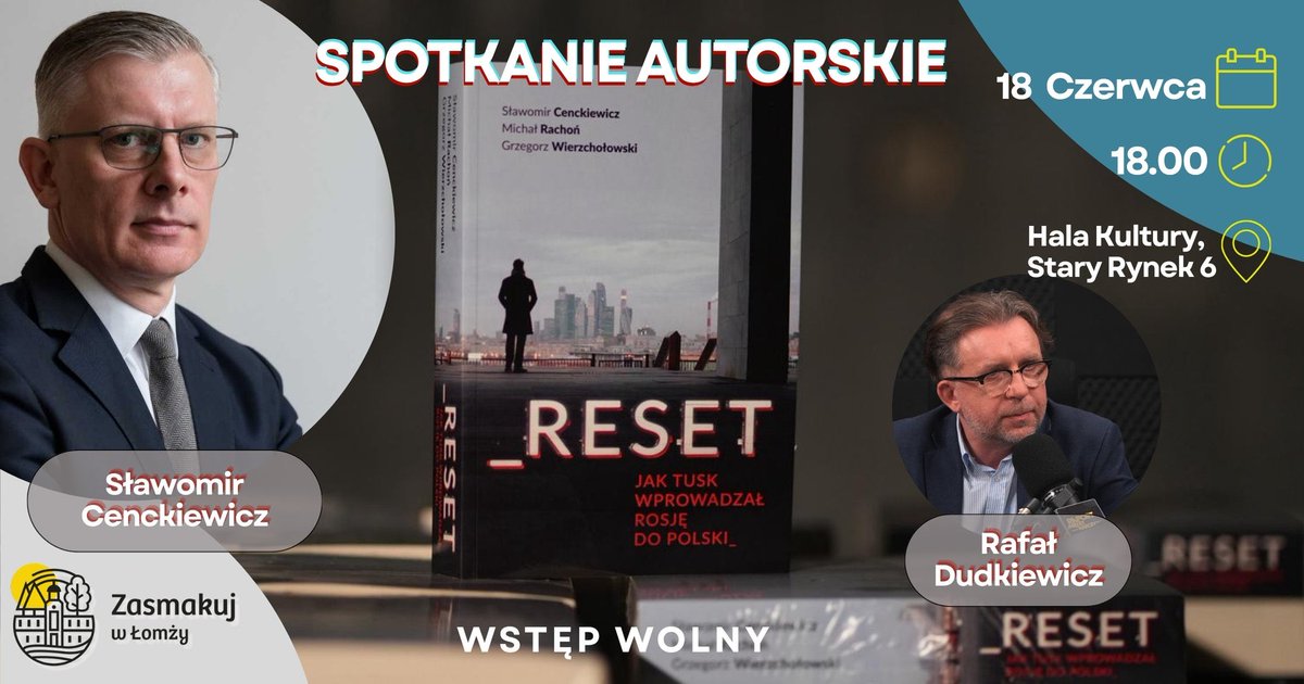 Cenckiewicz's tweet photo. Jutro widzimy się w Łomży! Zapraszam! 

#Reset https://t.co/Du1BuW4wsr
