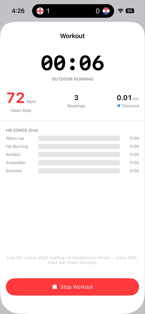 KeithBirminghan's tweet photo. Almost all of the ring’s functionality has been ported over. Fully local and it writes to Apple Health https://t.co/jVIUItsFUK