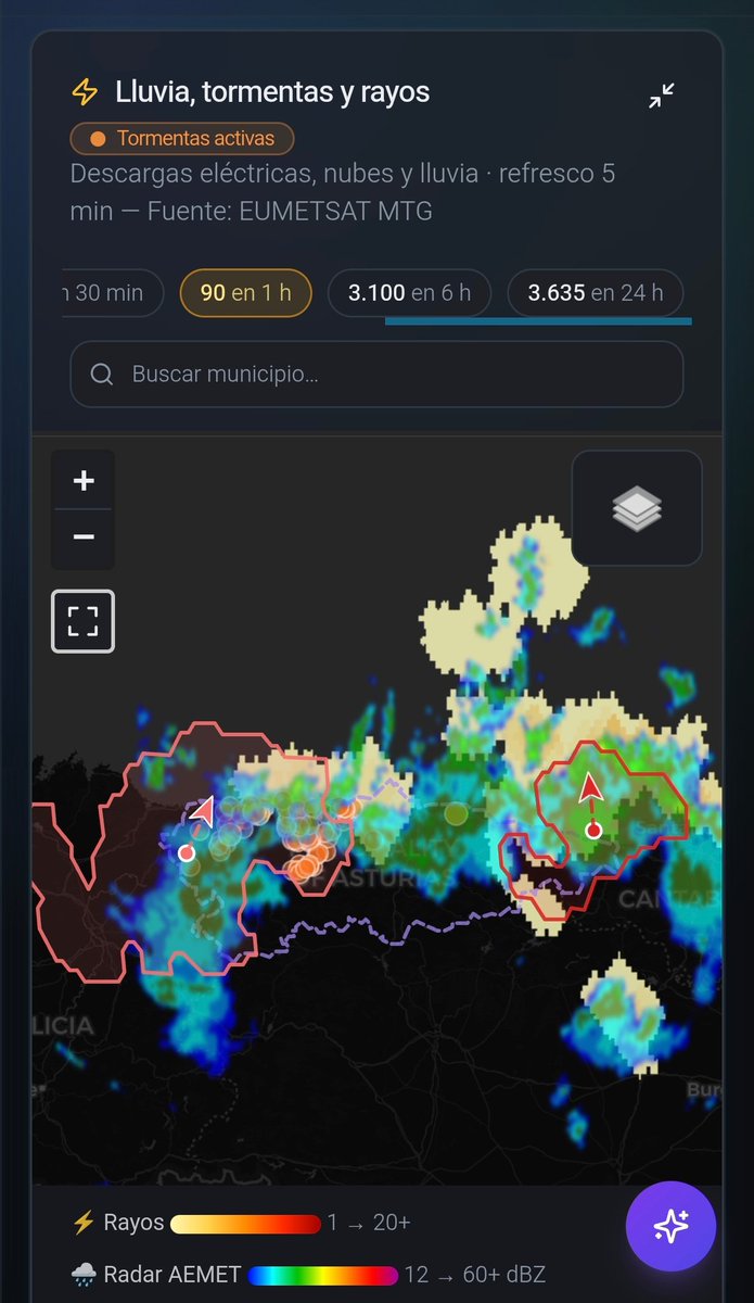 imanolif's tweet photo. Bonita tarde noche de tormentas se ha quedado en #Asturias con 3.000 rayos en 6 horas https://t.co/DbKVZIutiv https://t.co/4VvRDbTVdt