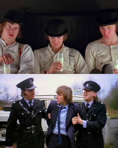 BluntJeromy's tweet photo. @ClownWorld These are just leftists - essentially ***Antifa*** - drafted into “service” by the likewise anti-British Globalist/Muslim alliance.

It’s A Clockwork Orange folks. https://t.co/dSJ8YOeA2N