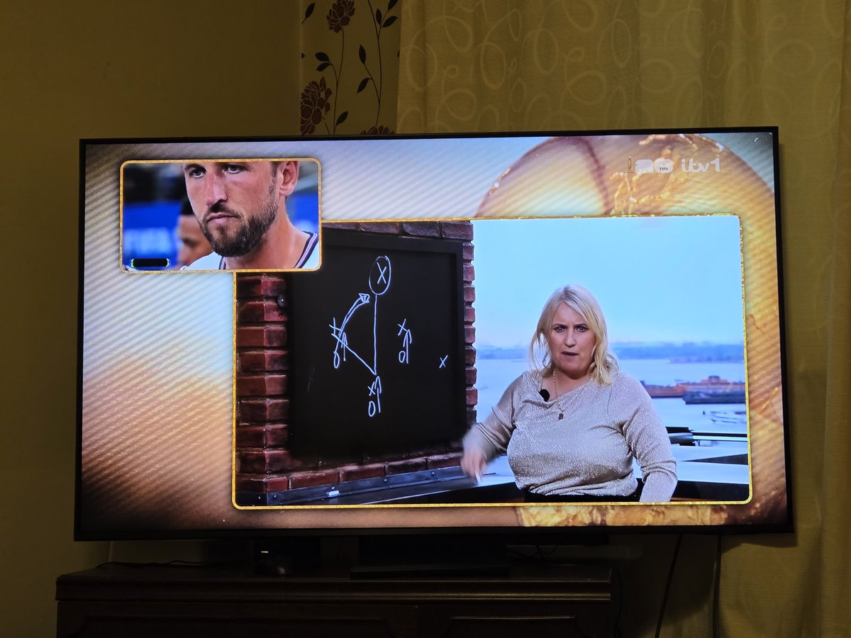elliottbower's tweet photo. Remember the girl with the clown doll on the BBC? This is her now. 
#ENGCRO https://t.co/NEeGoXJr6M