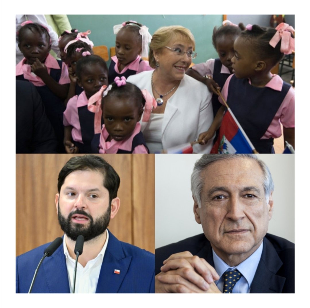caixun3009's tweet photo. @carlos81956718 Que EEUU y el @FBI investiguen a Michelle Bachelet, Heraldo Muñoz y a Gabriel Boric, por el tráfico de niños Haitianos a chile @USAmbCL @EmbajadaEEUUcl https://t.co/SNK0EbneRj