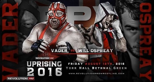 StacksDelMonico's tweet photo. @AndyNemmity there has to be an achievement for booking Ospreay vs. Vader in the main 😂😂 https://t.co/p3K8eJuP6h