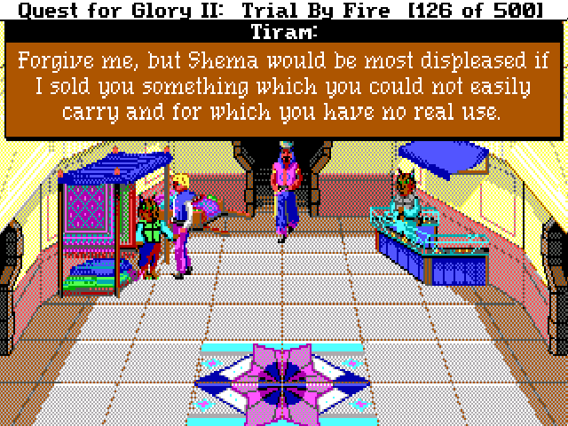 SierraOnLineUni's tweet photo. 💯

👌

Quest for Glory II: Trial by Fire (1990)

#Honesty #Business #QuestForGlory #SierraOnLine #SierraGames #Sierra #AdventureGame #PointAndClick #RetroGaming #RetroGames #RetroGamer #Nerd #Geek #PcGaming #PcGames #DOSGaming #Gaming #VideoGames #Games #Collector #90s https://t.co/KkfiNGap6H