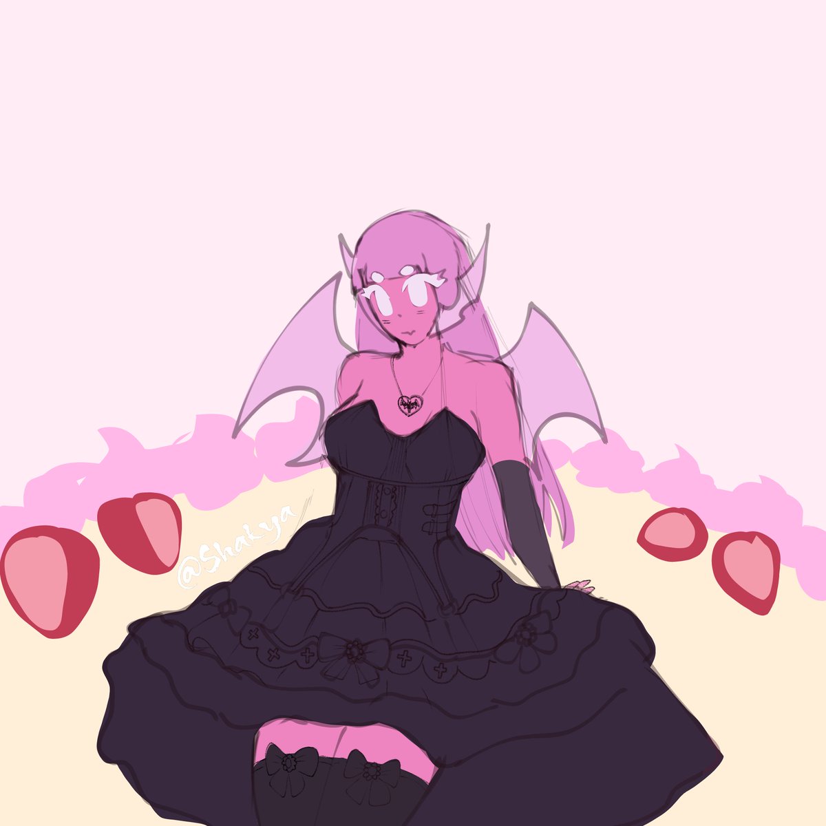 Shakyamune_Ash's tweet photo. @RB_theArtist Com certeza queria ter tido mais tempo, mas fiz o que consegui. 
Quem sabe eu termine somente por satisfação de renderizar o vestido. https://t.co/8BojR1FunX