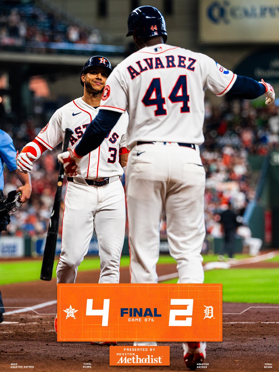 astros's tweet photo. Took down the Tigs.

#ChaseTheFight x @MethodistHosp https://t.co/LEXI4DnxZy