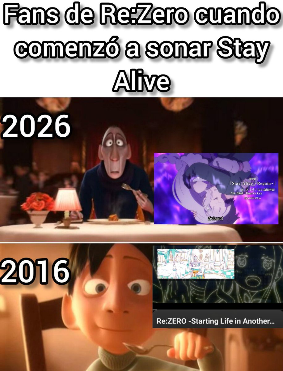 Minoru_Trix's tweet photo. Cuando comenzó a sonar Stay Alive tuve un sentimiento de emoción y nostalgia.
Luego de 10 años me sigue transmitiendo lo mismo.
Anime: Re:Zero https://t.co/SSYwsszGpu