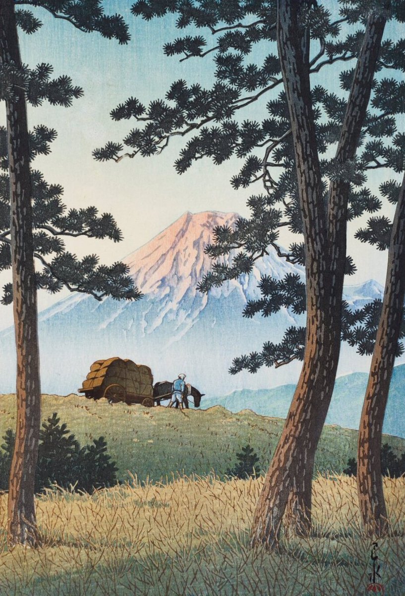 marysia_cc's tweet photo. Kawase Hasui (1883-1957)  
Evening at Tago Bay (Tago no ura no yube) https://t.co/VXqDiQEdjP