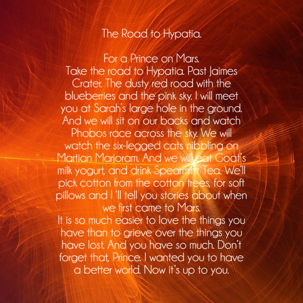GhostThe50178's tweet photo. @karonsbooks https://t.co/Ol26VGVqDU
🪐My Ode To Mars. (Actually a Map of Mars) For an Imaginary Prince.🚀 
@steven_arnett2  @deanpb_author @FoongFoo34491 @mcwilsonky @martiandiaries @ANelsonLMPotter @kmannauthor 
#PoetryNation  #MakeKindnessGreatAgain #ReadAndReview https://t.co/NcajwTErQ2