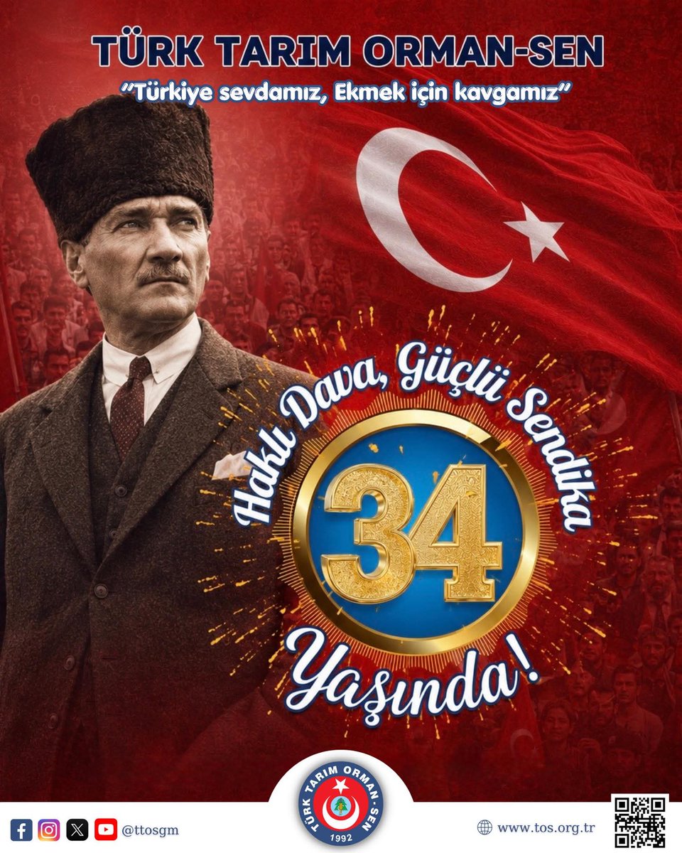cerol27's tweet photo. aklı Dava, Güçlü Sendika “34 Yaşında!” https://t.co/36OlzT9zk2