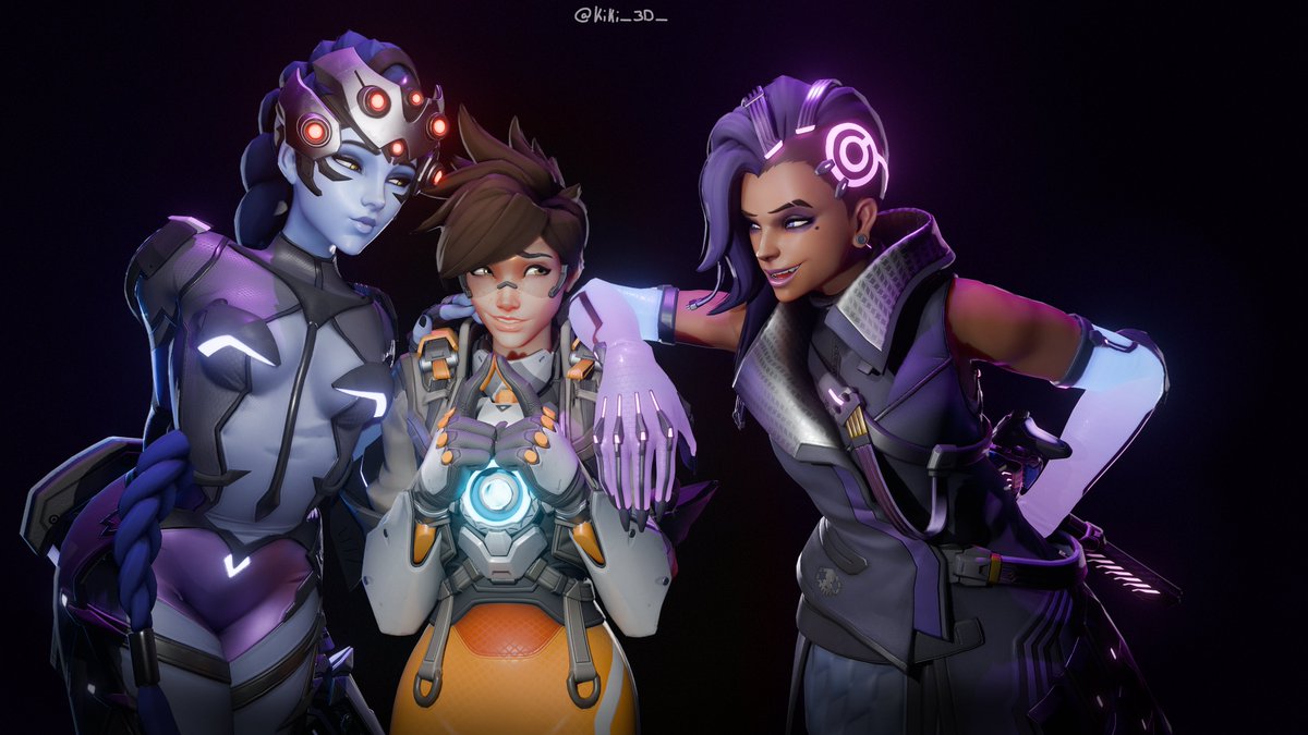 Kiki_3D_'s tweet photo. 💜🧡💜
#overwatchfanart https://t.co/KNfSreC02Y