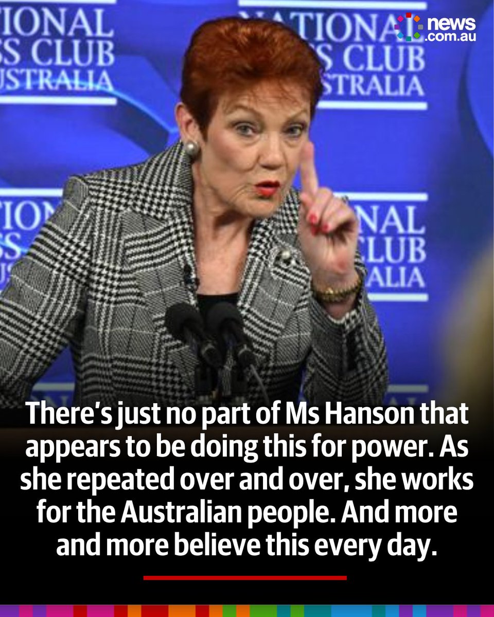 newscomauHQ's tweet photo. Australia, it’s clear we have a new unofficial opposition leader - and she might not stop there. Full story: https://t.co/d6TiR1RrJ4 https://t.co/93D4SskK8U